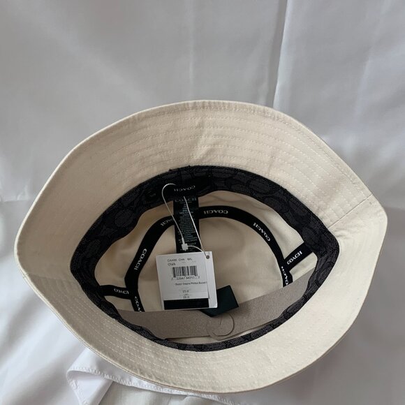 COACH Sketch Graphic Printed Bucket Hat in Chalk Sz M/L - Picture 3 of 3